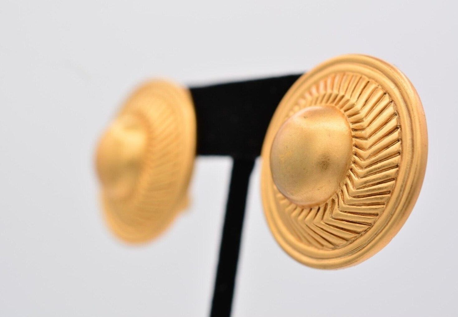 Chunky Monet Matte Button Earrings