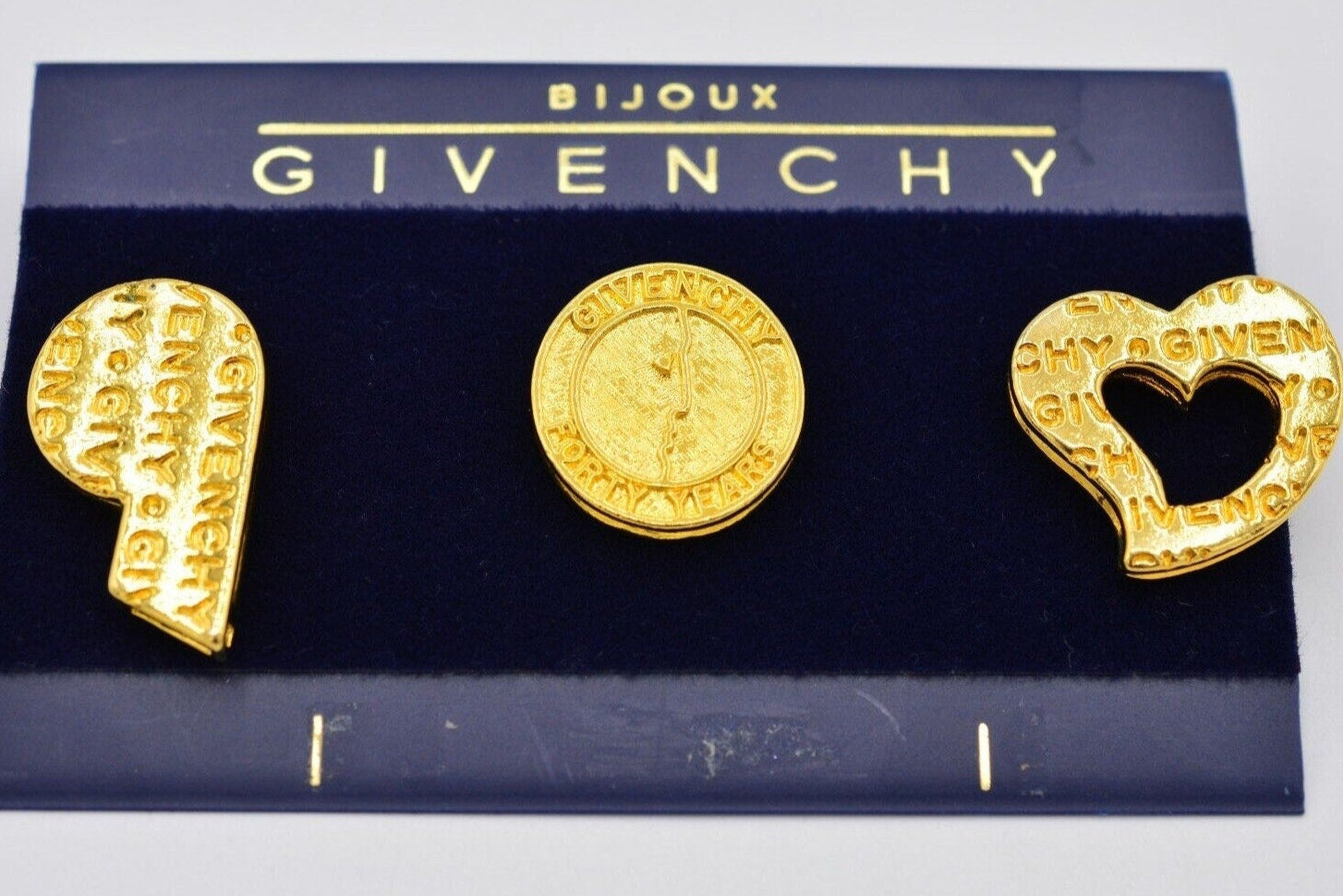 Givenchy 40 Year Anniversary Logo Lapels Pin Set