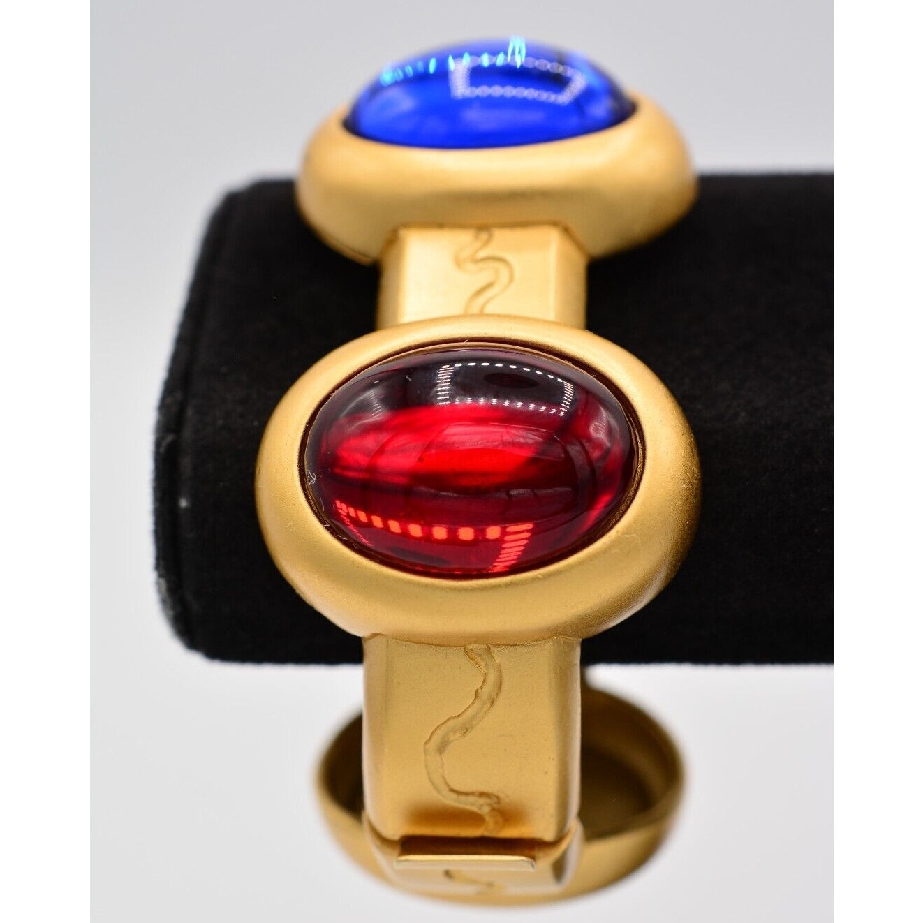 Monet for YSL Matte Gold Cabochon Bangle