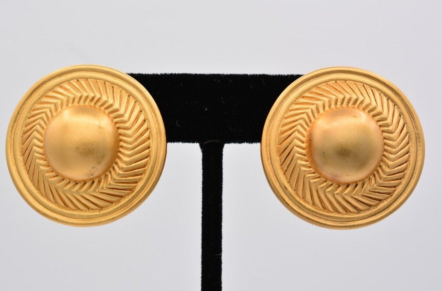 Chunky Monet Matte Button Earrings