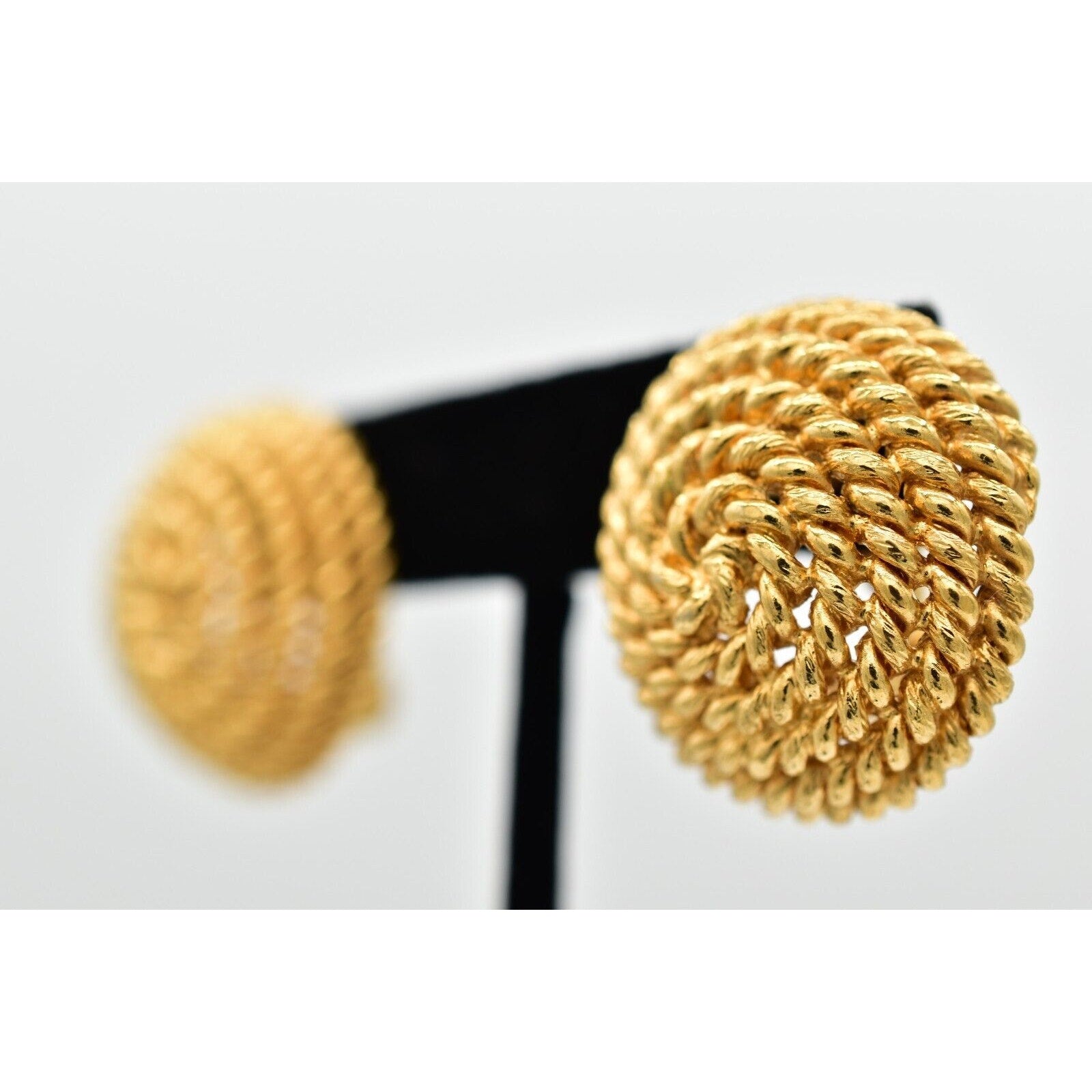 Monet Round Roped Earrings