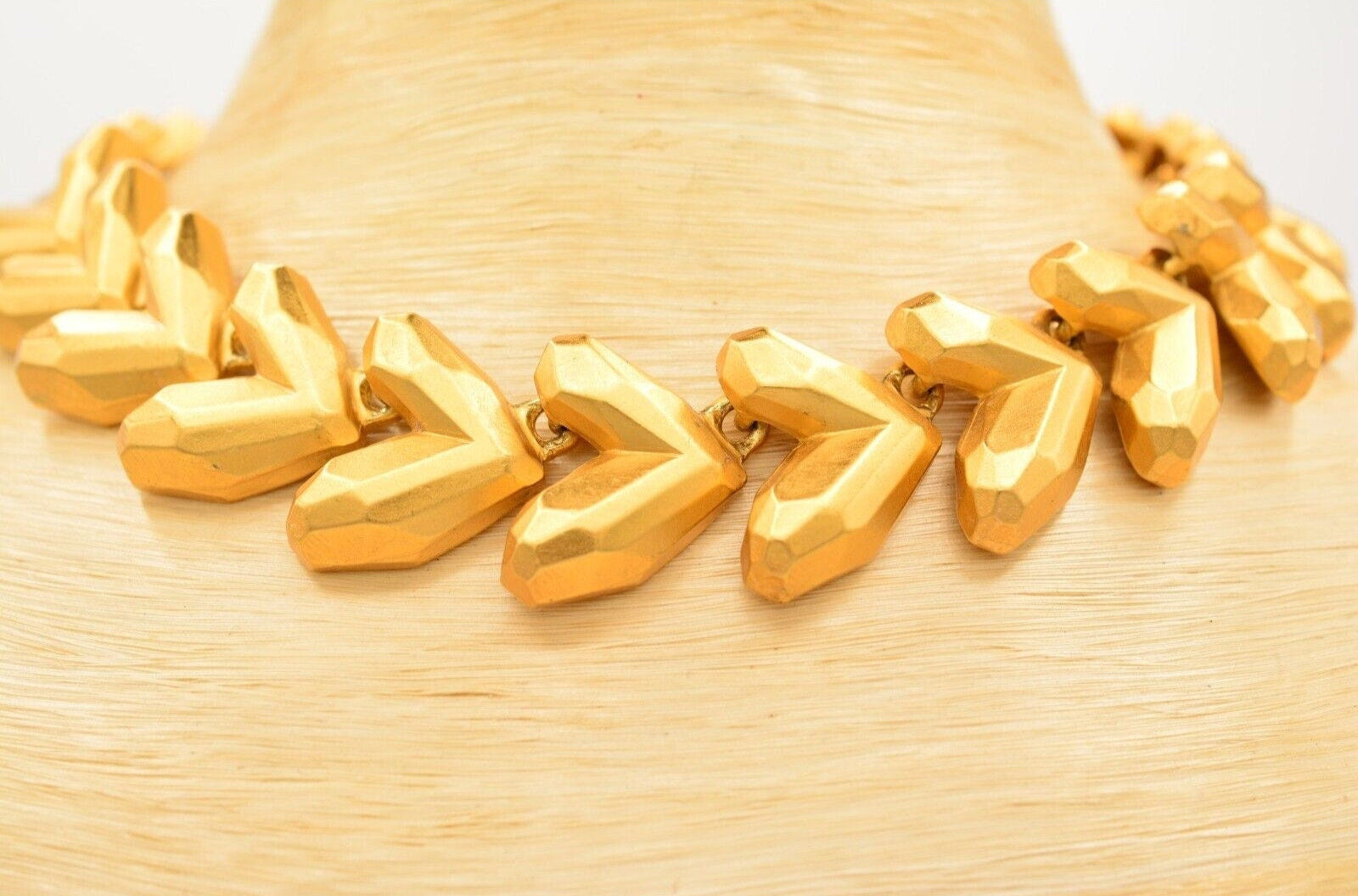 Anne Klein Brushed Gold Heart Necklace