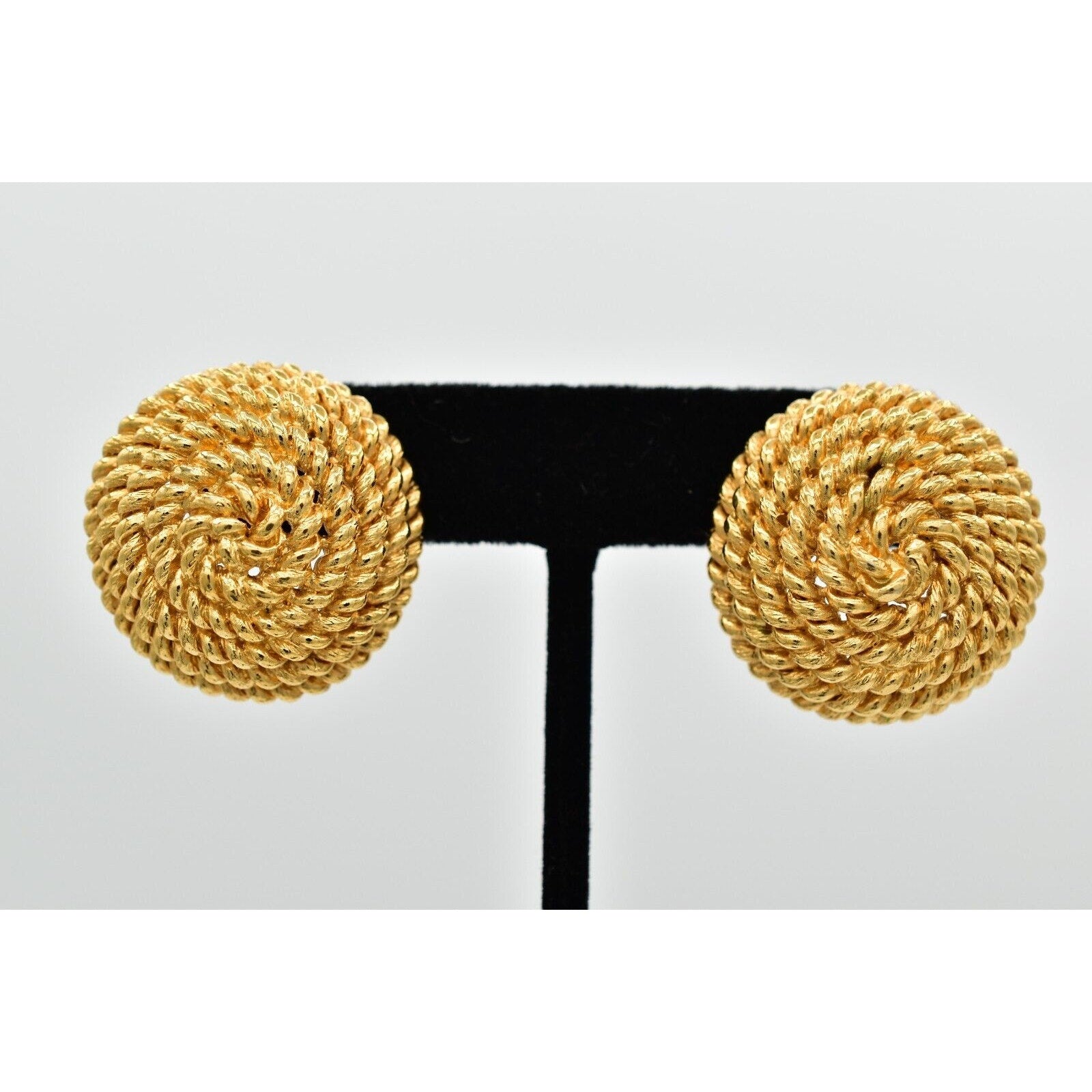 Monet Round Roped Earrings