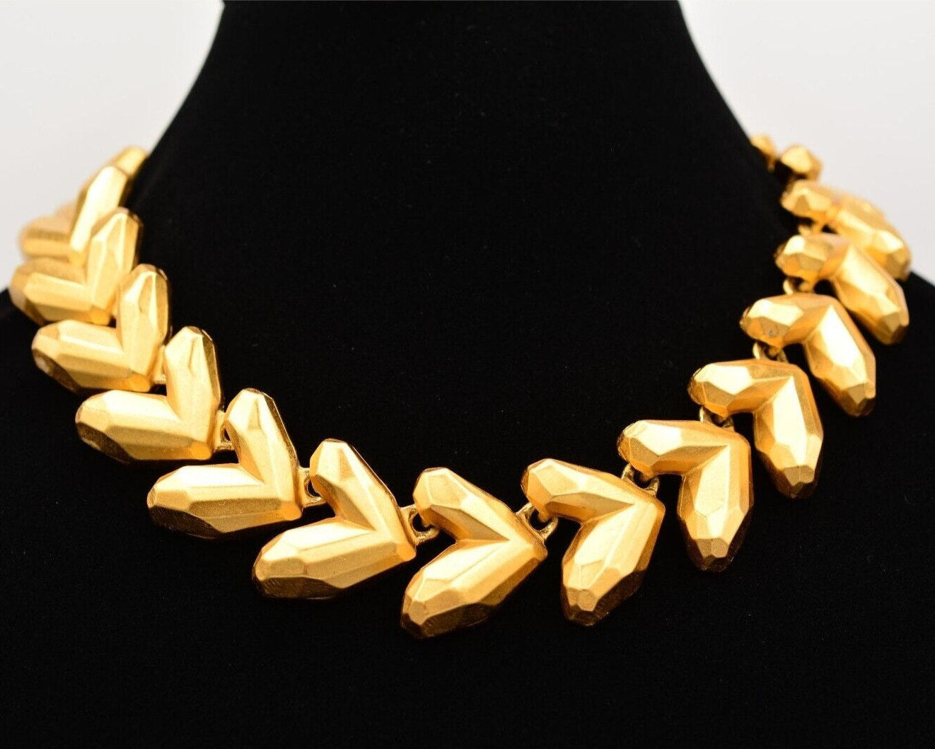 Anne Klein Brushed Gold Heart Necklace