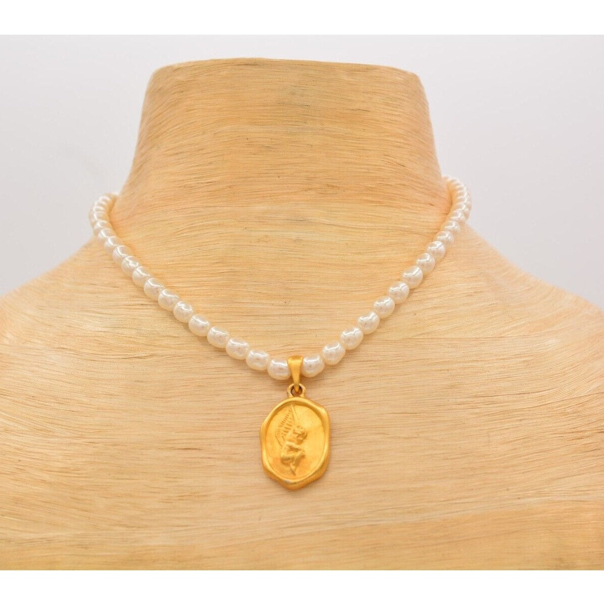 Givenchy Angel Pearl Necklace