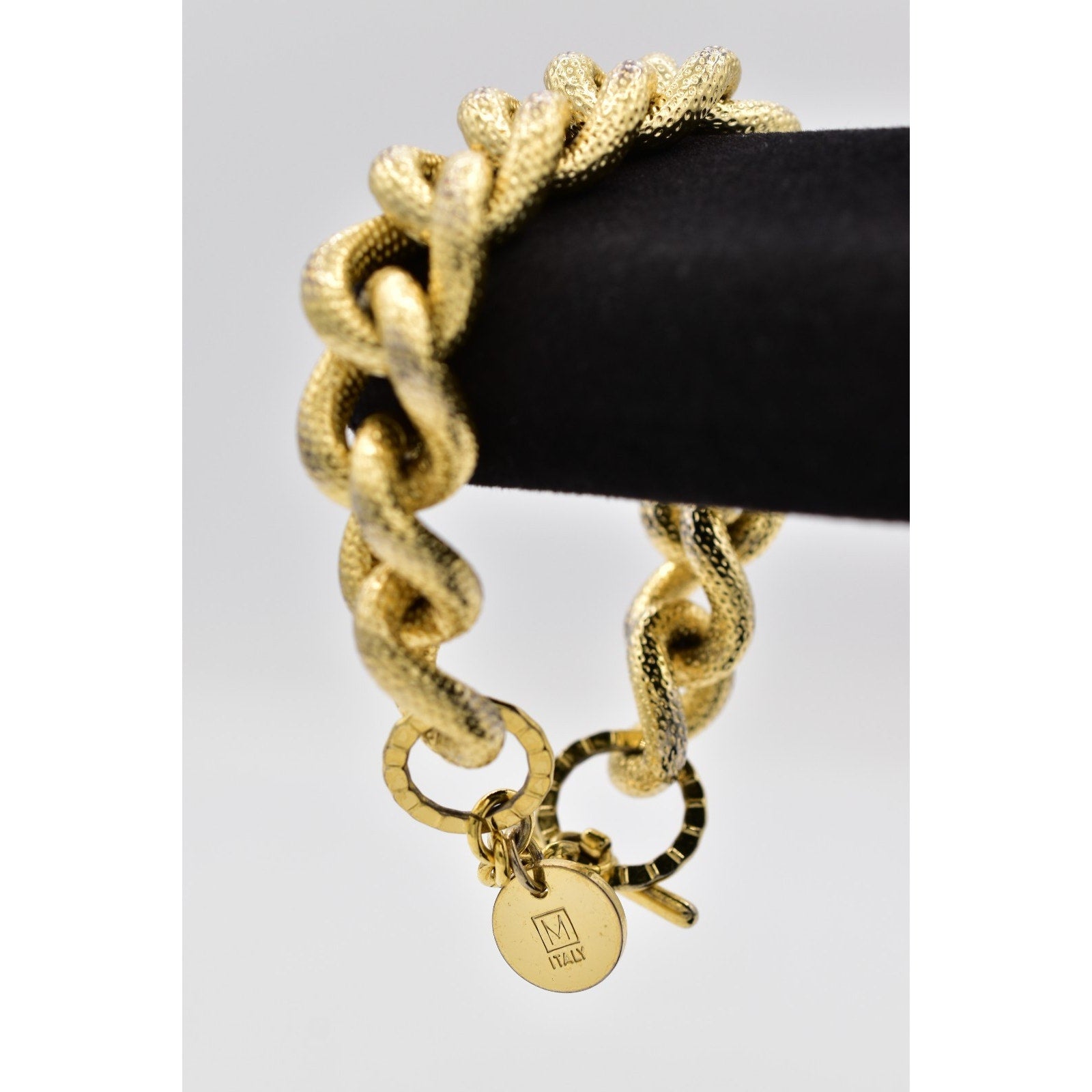 1AR by UnoAerre Gold Tone Chunky Chain Bracelet