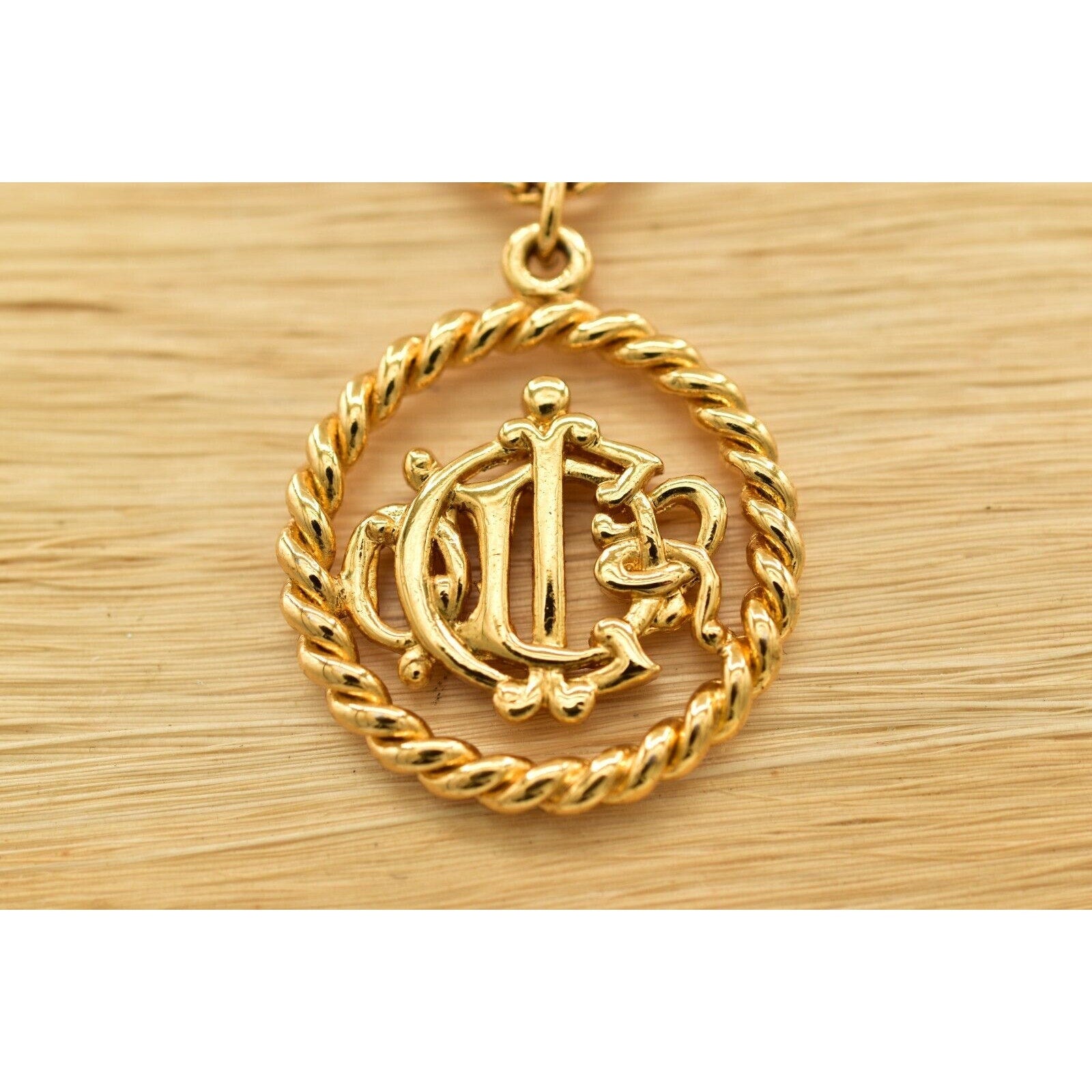 Christian Dior Vintage Insignia Logo Pendant