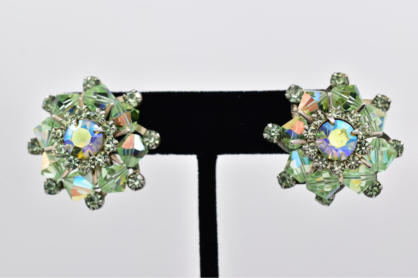 WEISS Crystal Starburst Earrings