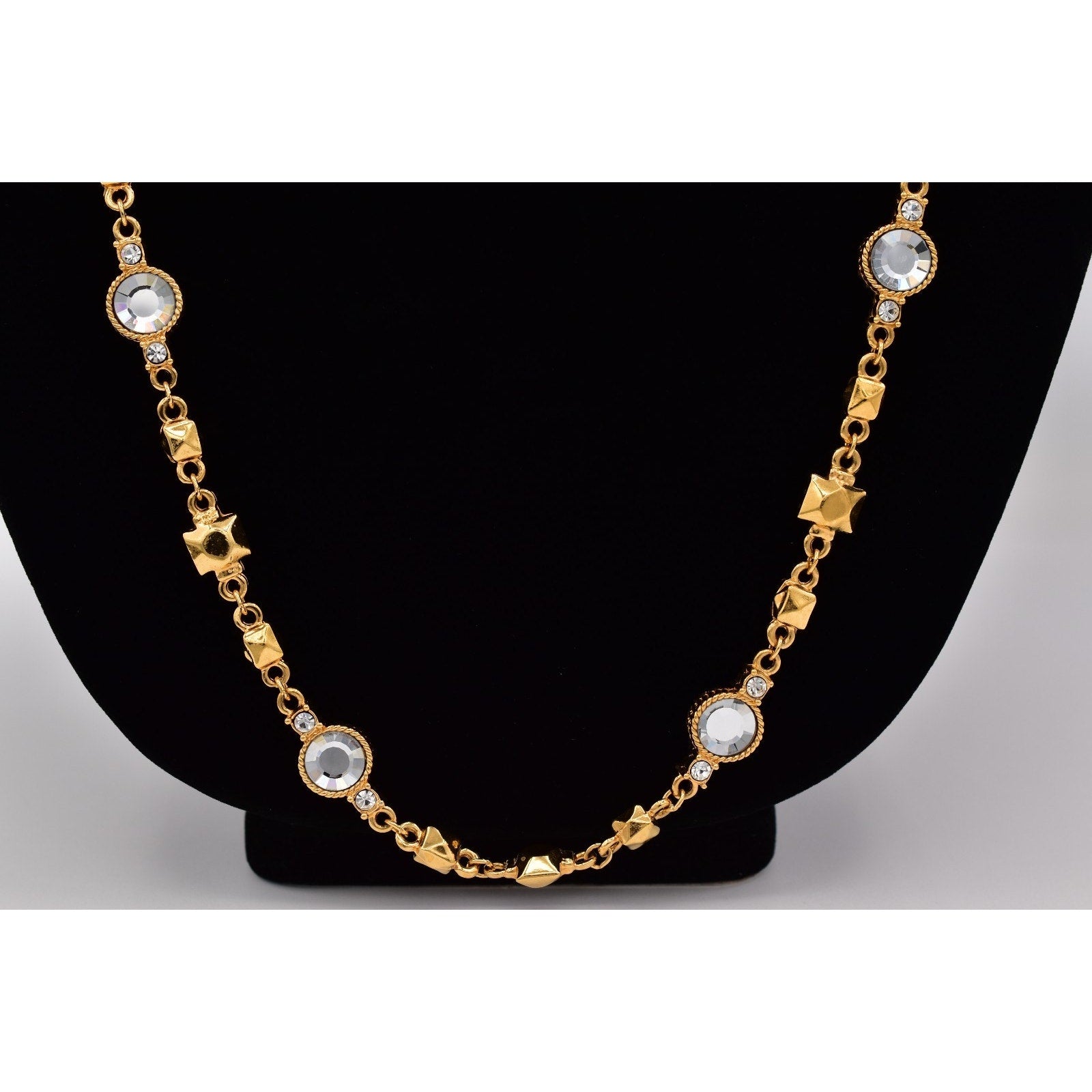 St. John Crystal Station Necklace