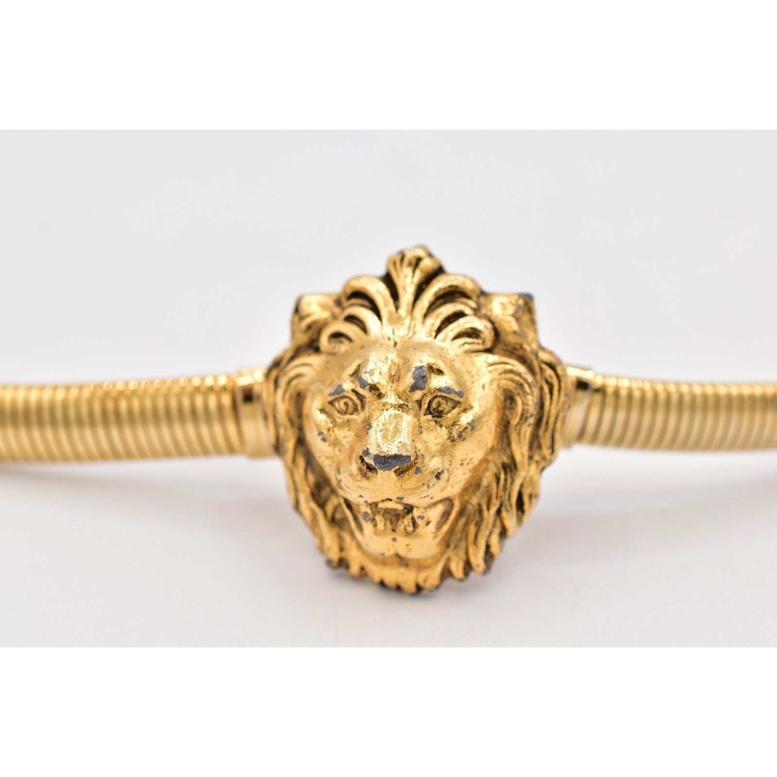 Accessocraft Gold Lion Stretch Omega Chain Belt