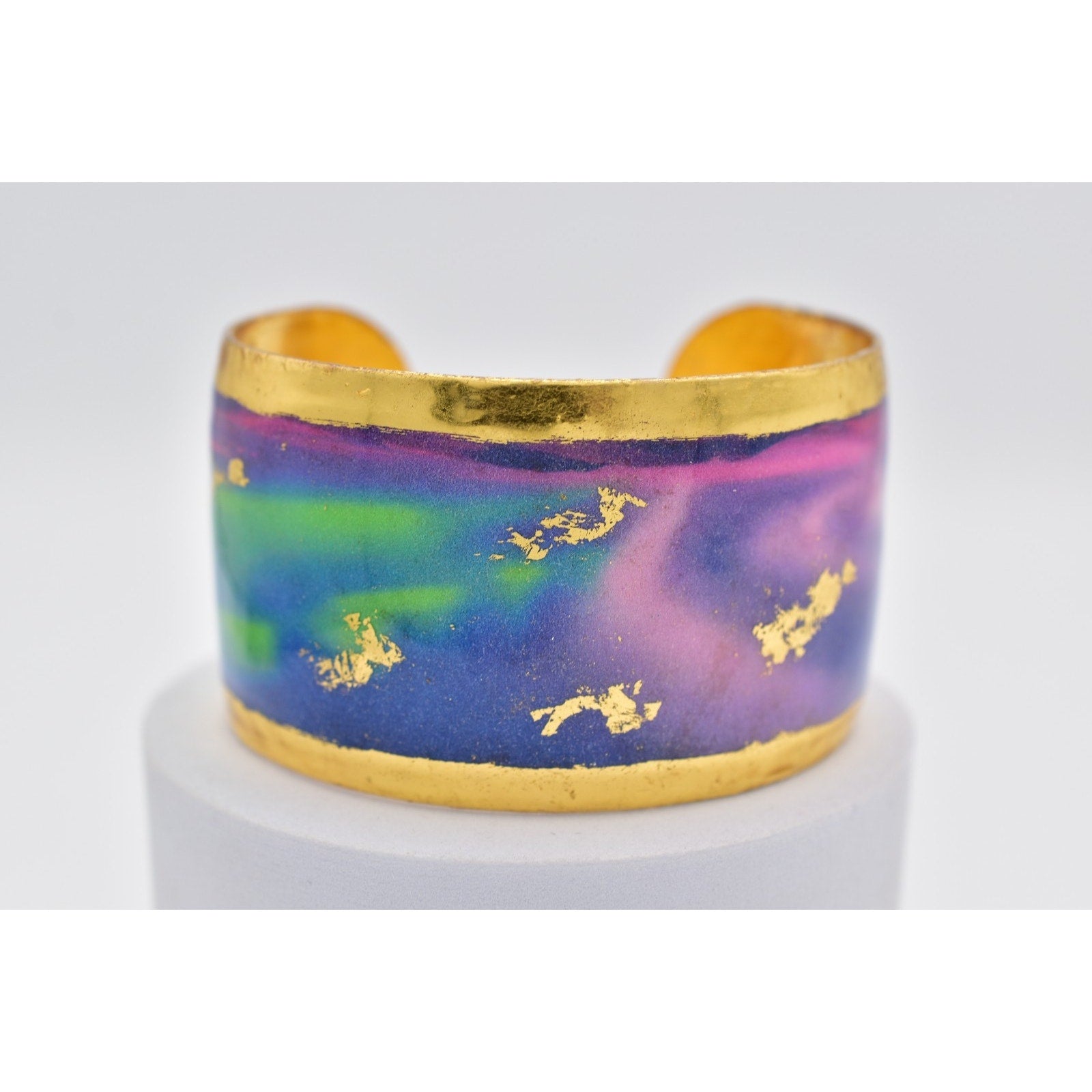 Evocateur Aurora Borealis Cuff Bracelet