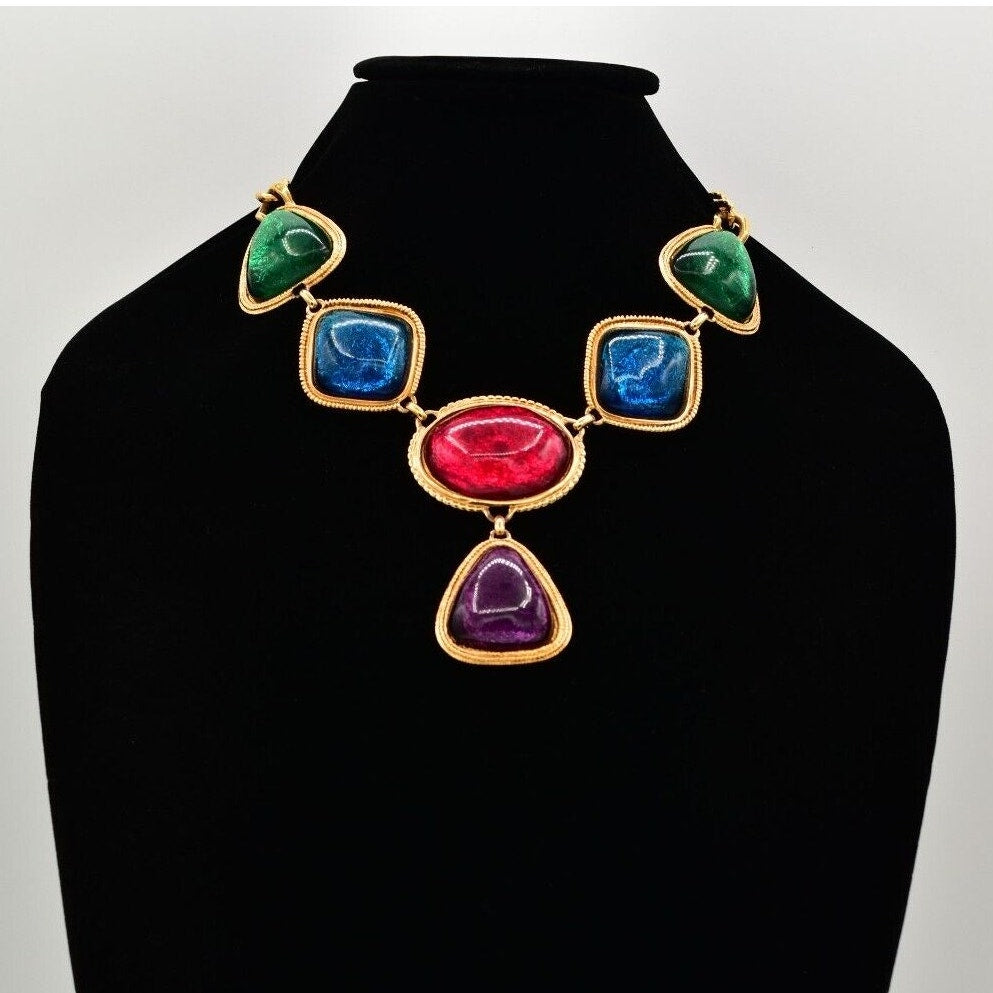 Kenneth Jay Lane Gripoix Collar Necklace