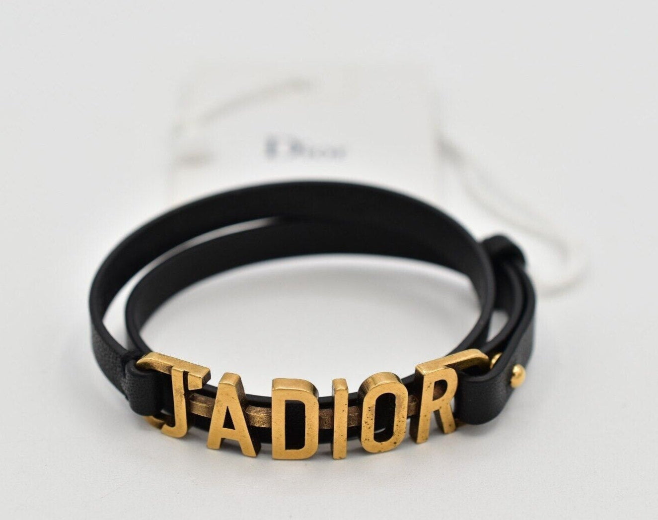Christian Dior Jadior Leather Bracelet Wrap