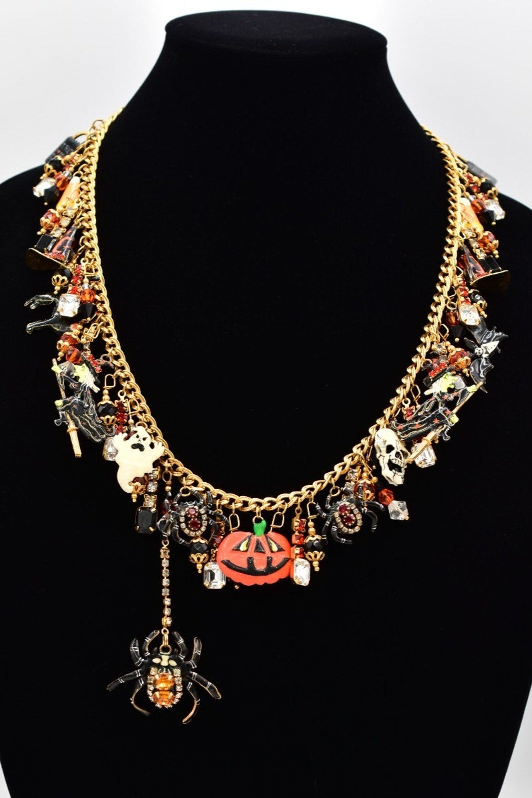 Lunch at The Ritz Halloween Night Charm Necklace