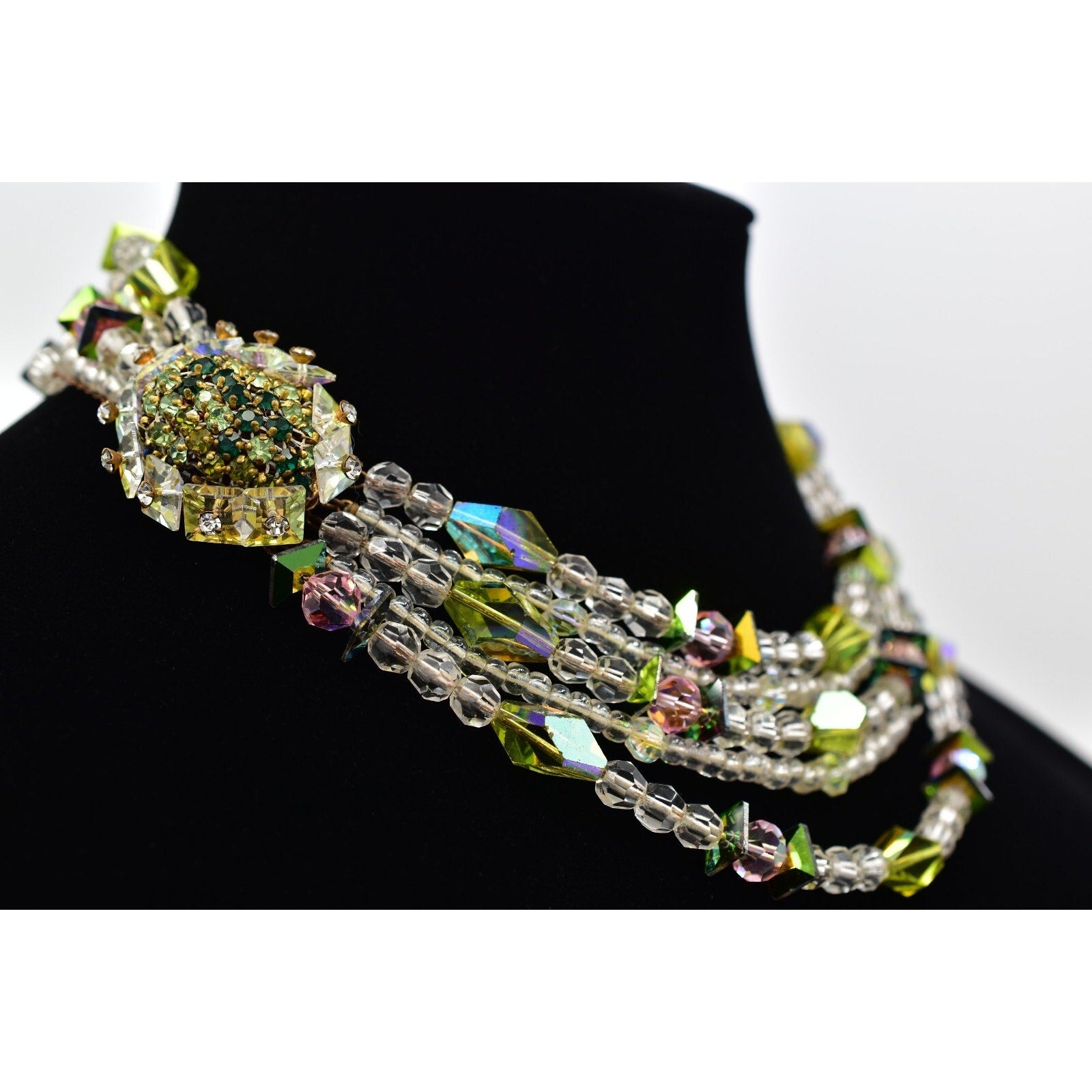 Hattie Carnegie Crystal Collar Necklace