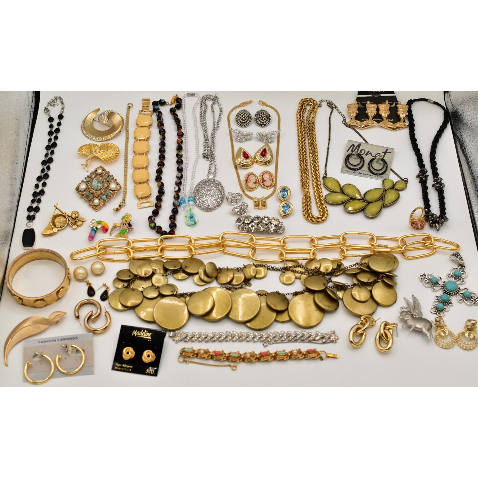 Vintage Jewelry Lot Givenchy Florenza Swarovski Joan Rivers Monet Trifari J215