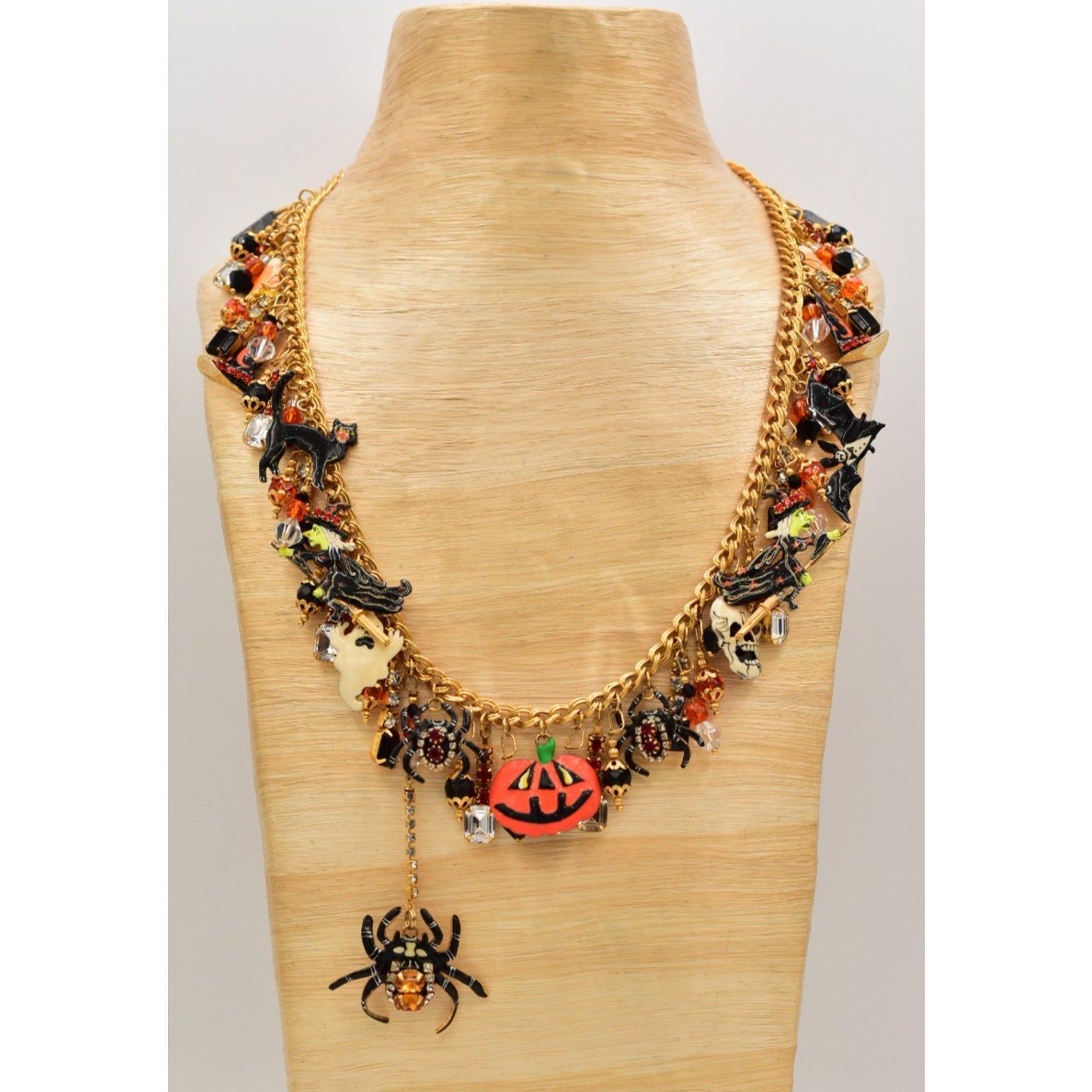 Lunch at The Ritz Halloween Night Charm Necklace