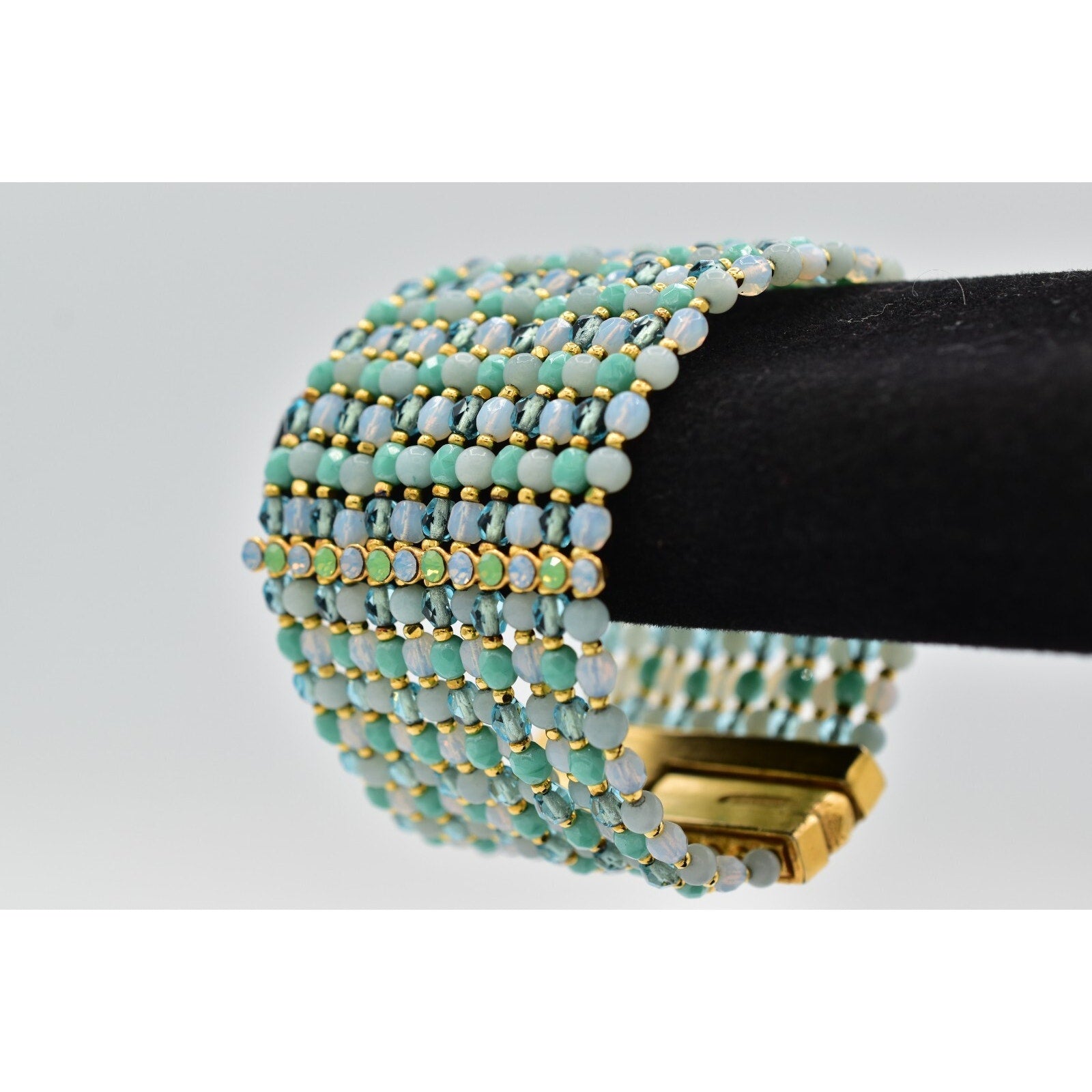 Barerra Multi-Strand Crystal Beaded Bracelet