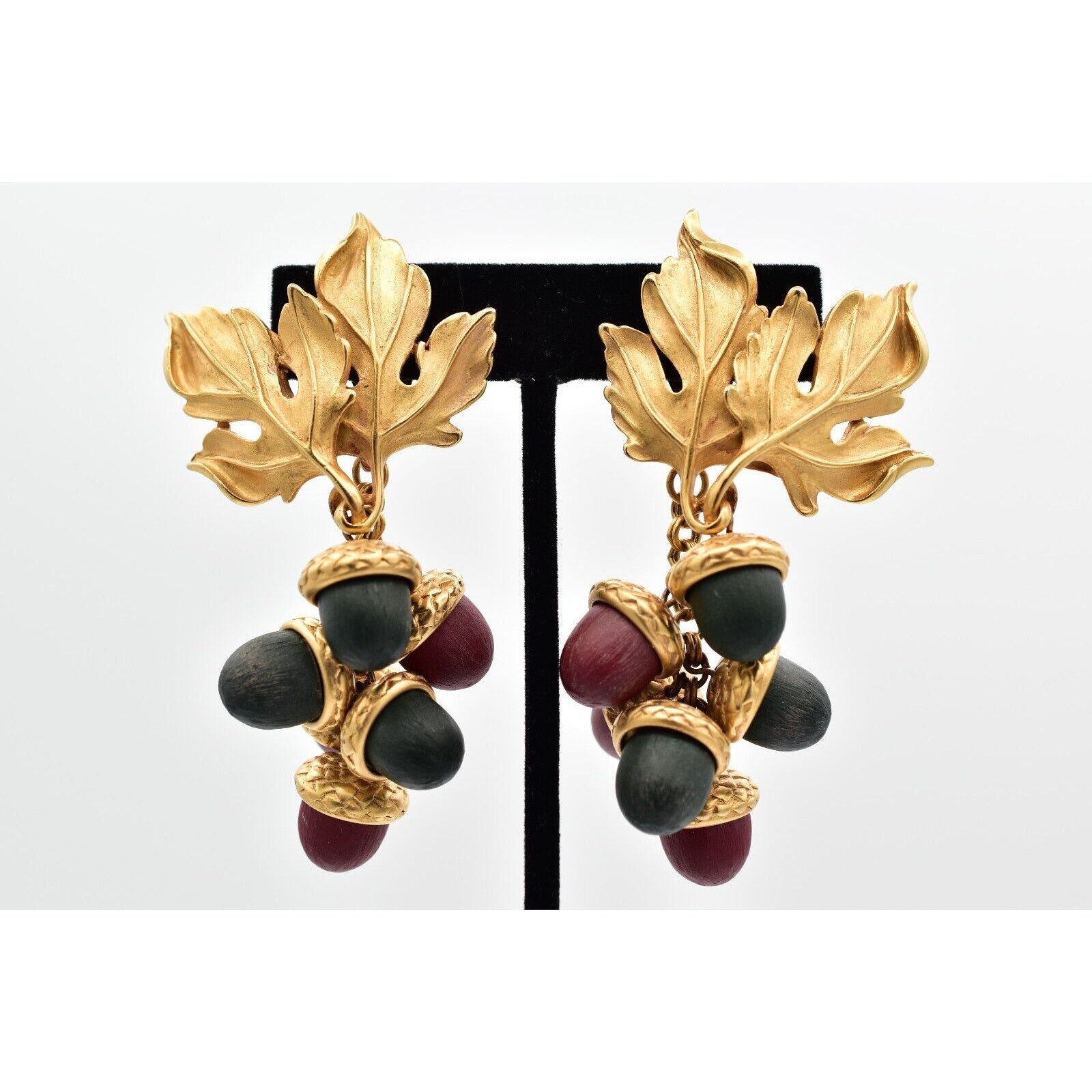 DKNY Leafy Acorn Earrings