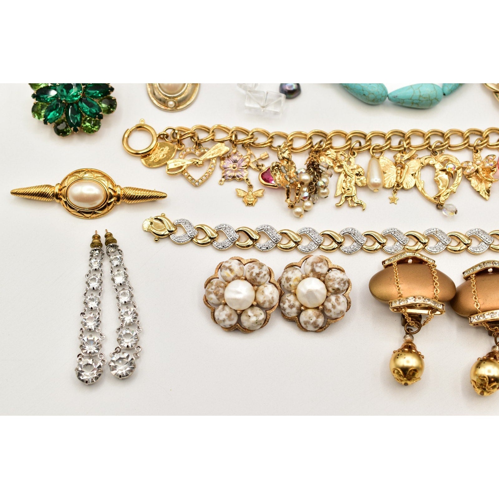 15-Piece Vintage Jewelry Lot – High-Quality Estate Collection with Monet & Kirks Folly
