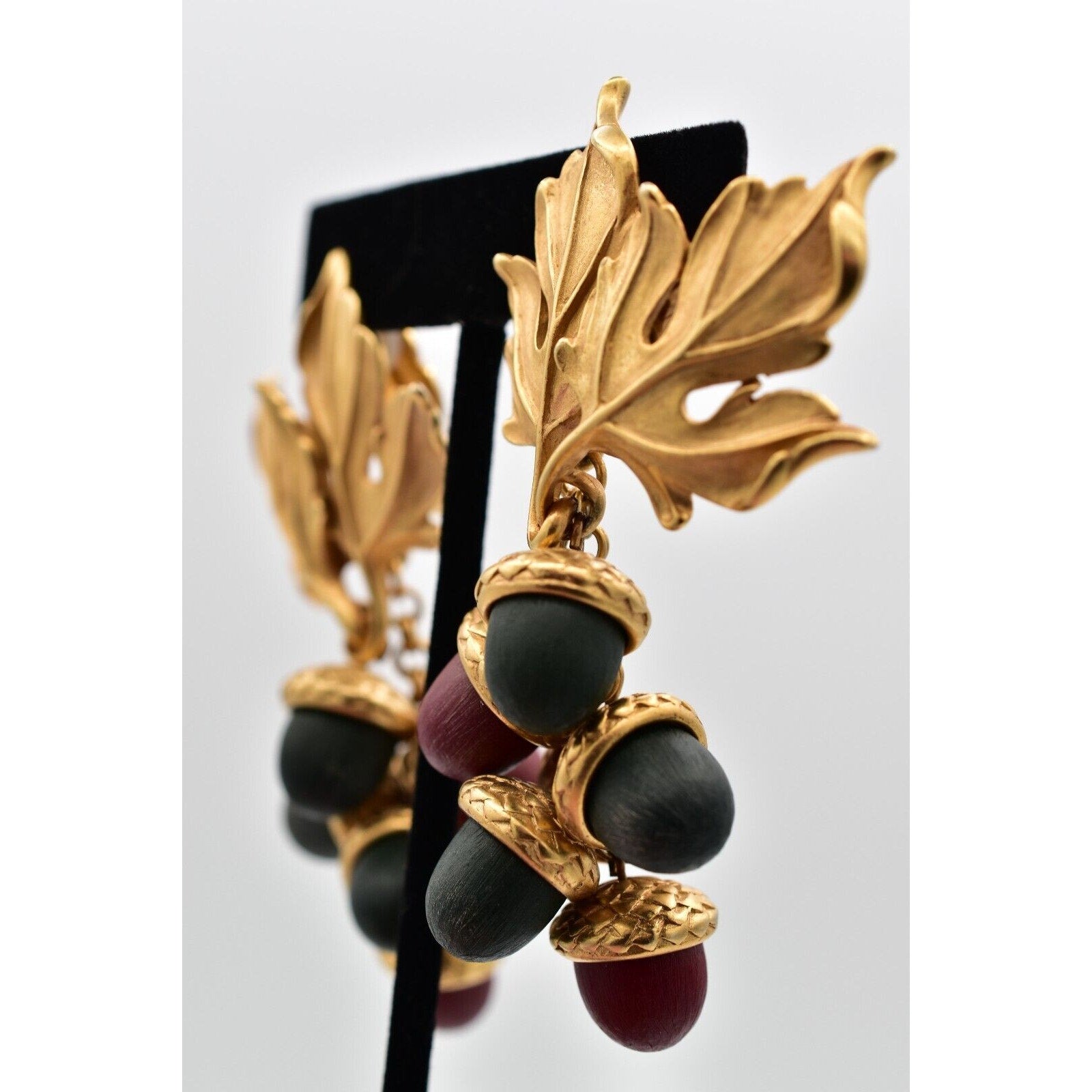 DKNY Leafy Acorn Earrings