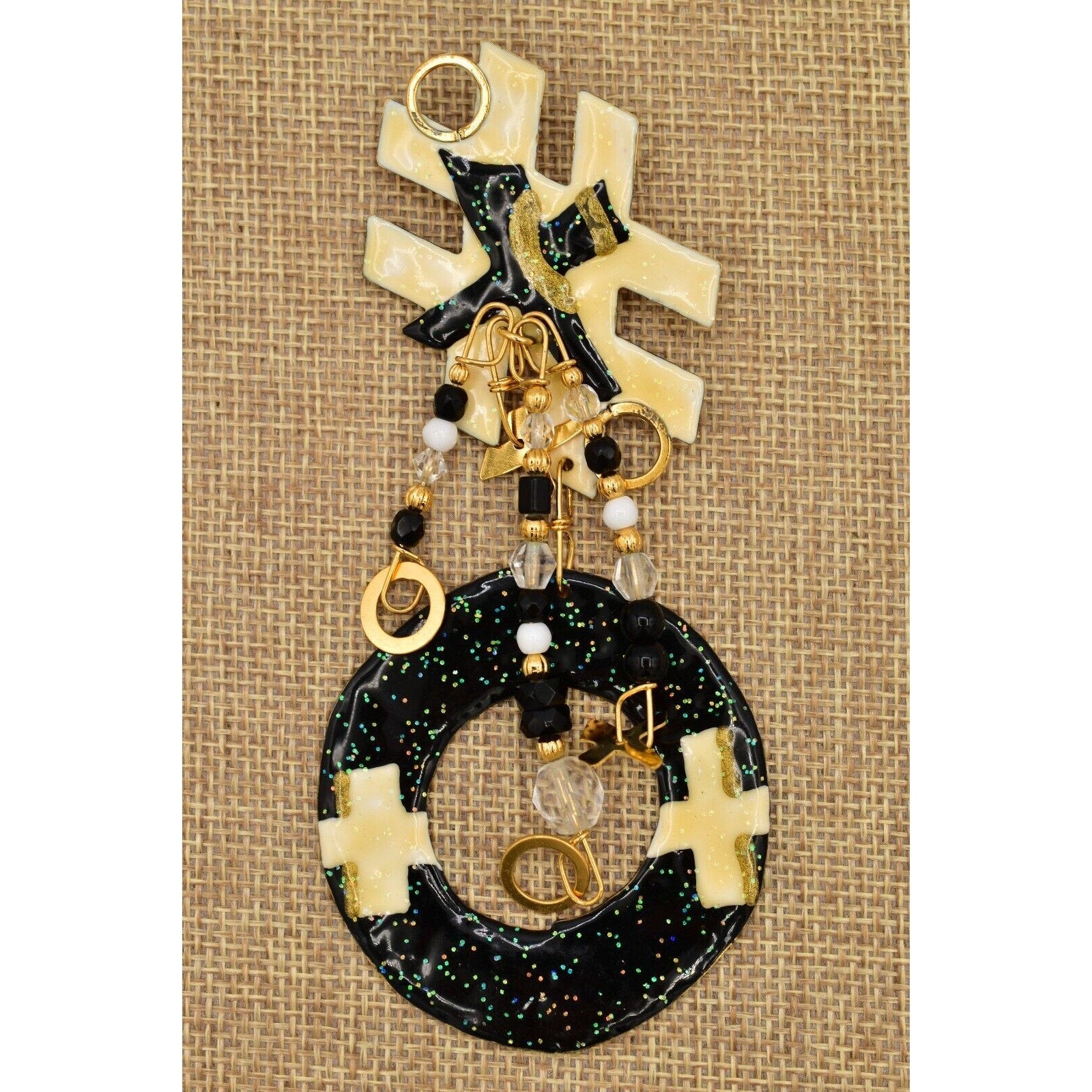 Lunch at The Ritz Tic Tac Toe Brooch