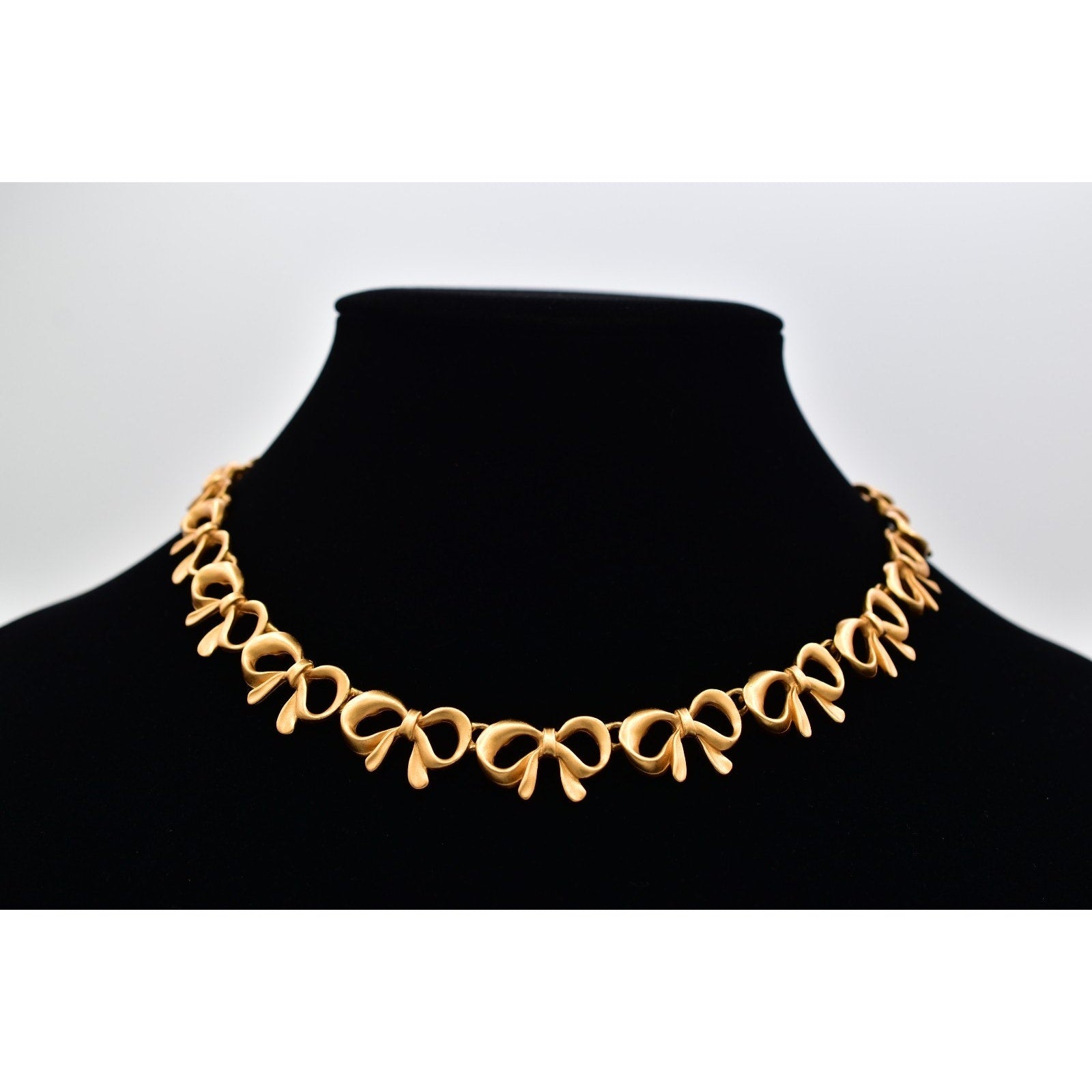 Anne Klein Vintage Bow Collar Necklace