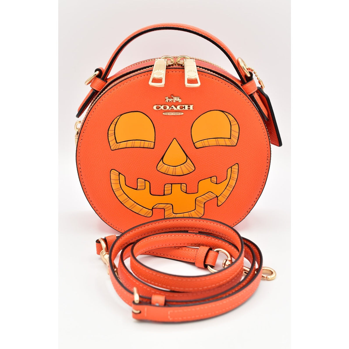 Coach Canteen Crossbody Bag Halloween Jack o Lantern Face Pumpkin CM768 2023