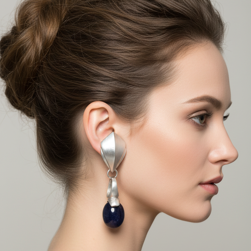 Liza O Modernist Drop Earrings