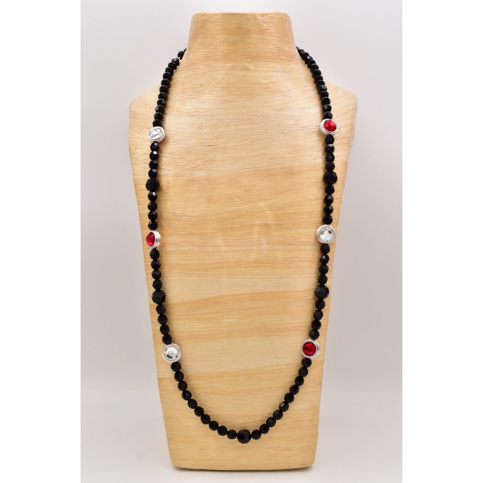 YSL Vintage Crystal Beaded Necklace