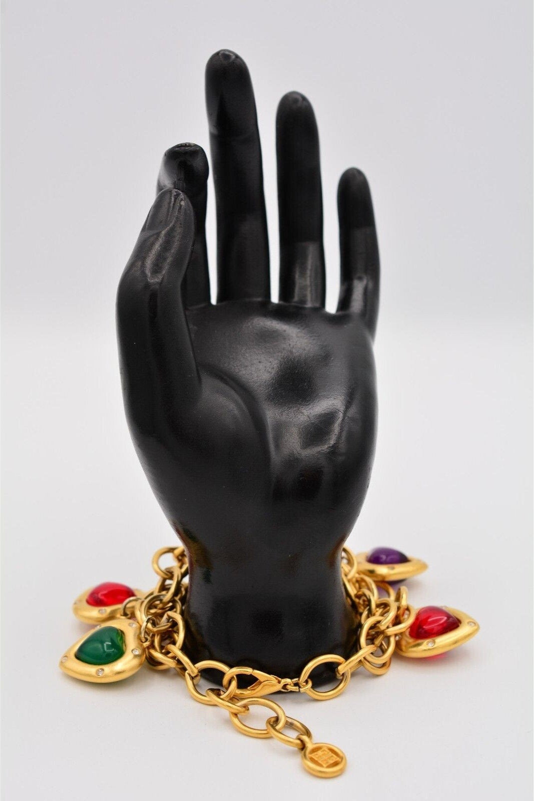 Givenchy 4G Logo Gold Cabochon Bracelet on Hand