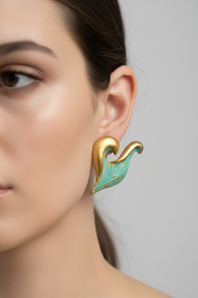 Givenchy Patina Petal Earrings