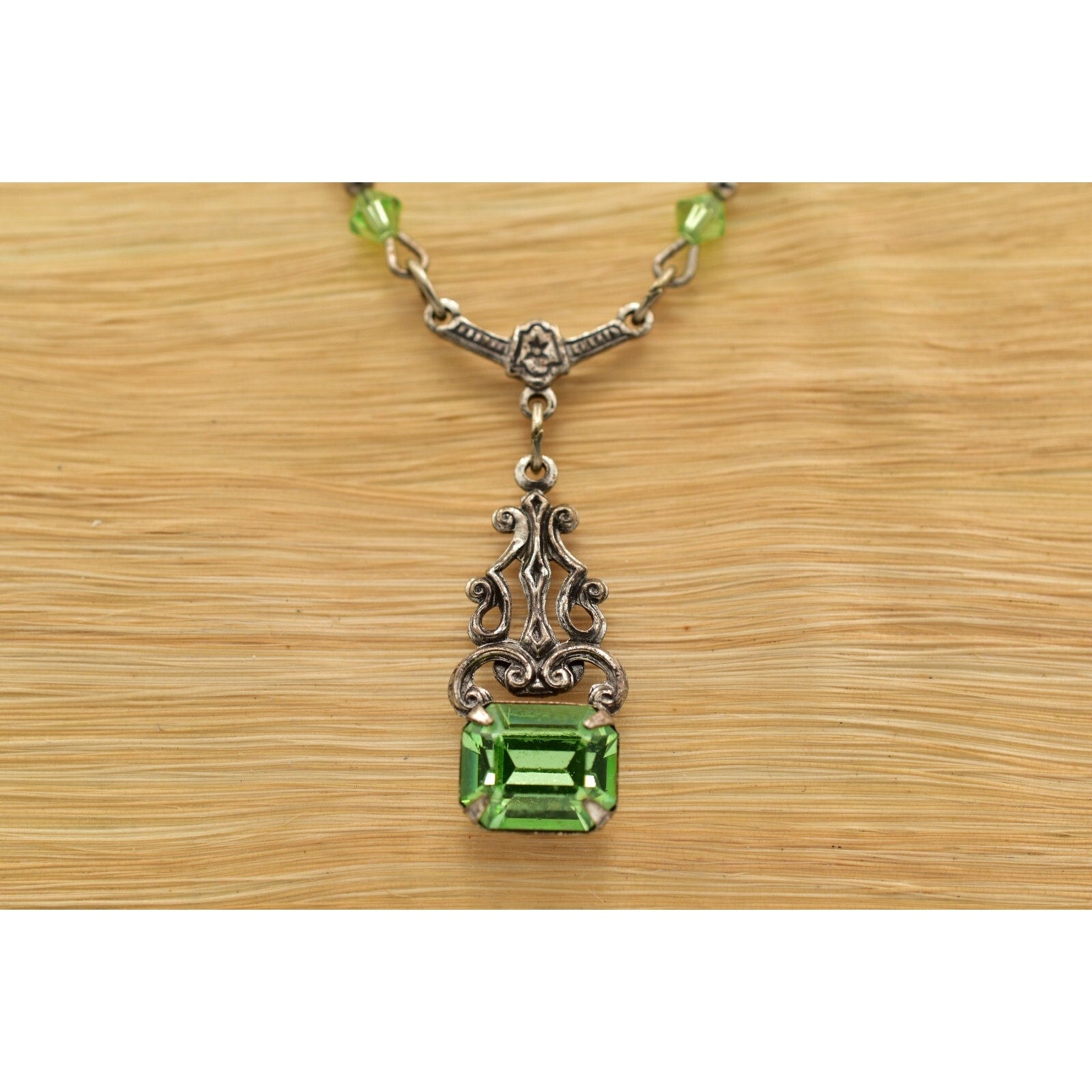 Sadie Green Crystal Necklace