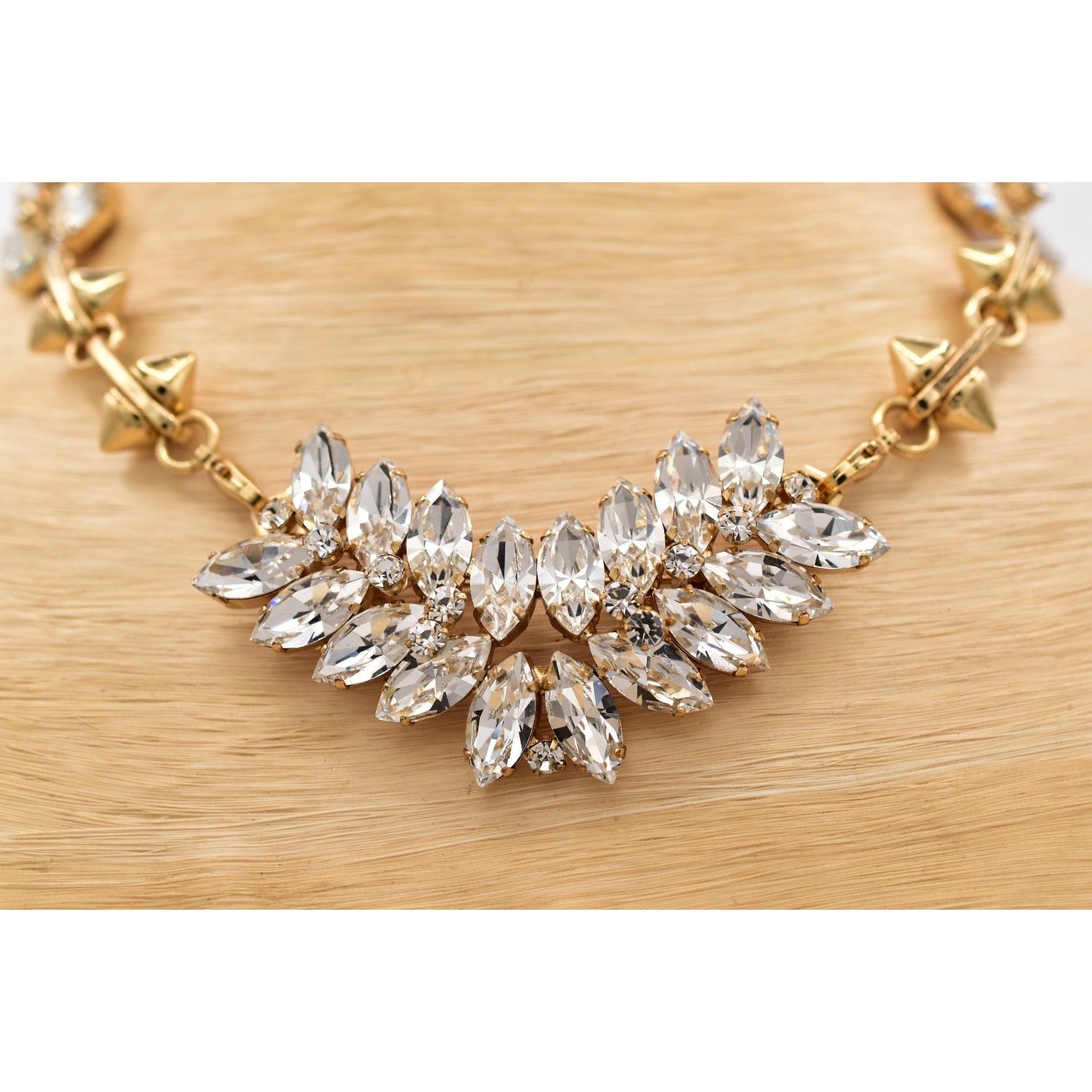 CAbi Convertible Rhinestone Crystal Necklace Brooch