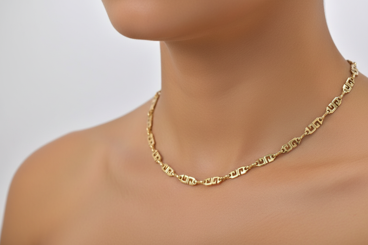 Givenchy GG Logo Linked Chain Necklace