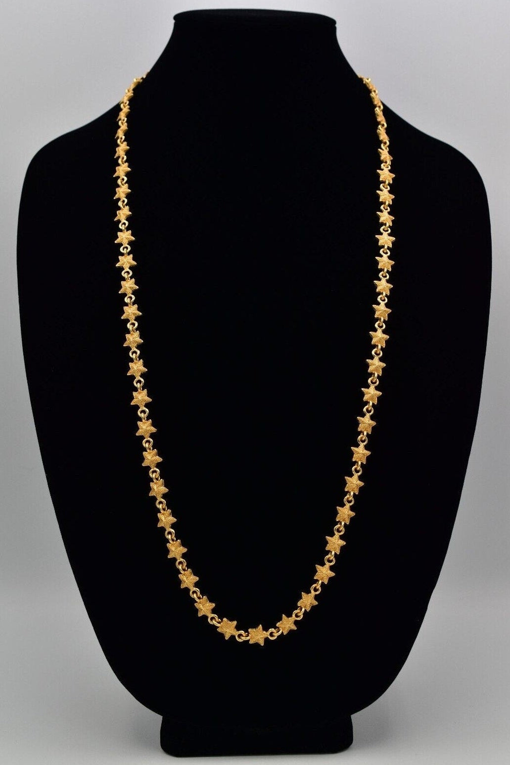 Vintage Matte Star Chain Necklace