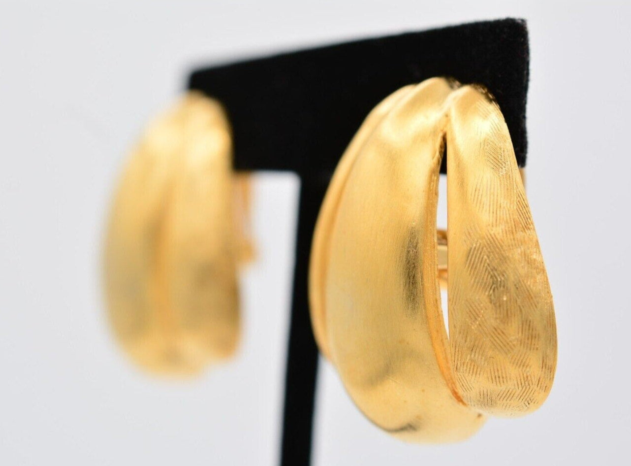 Vintage Chunky Matte Estruscan Earrings