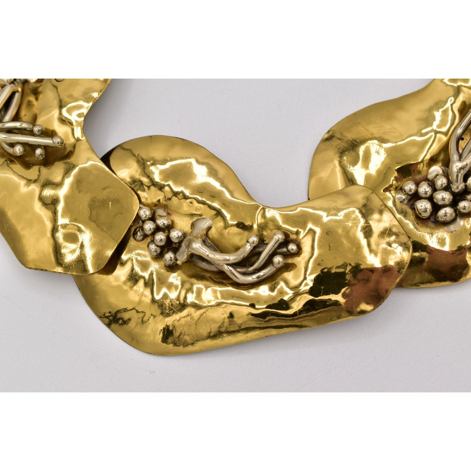 Joseph Boris Brutalist Mixed Metal Belt