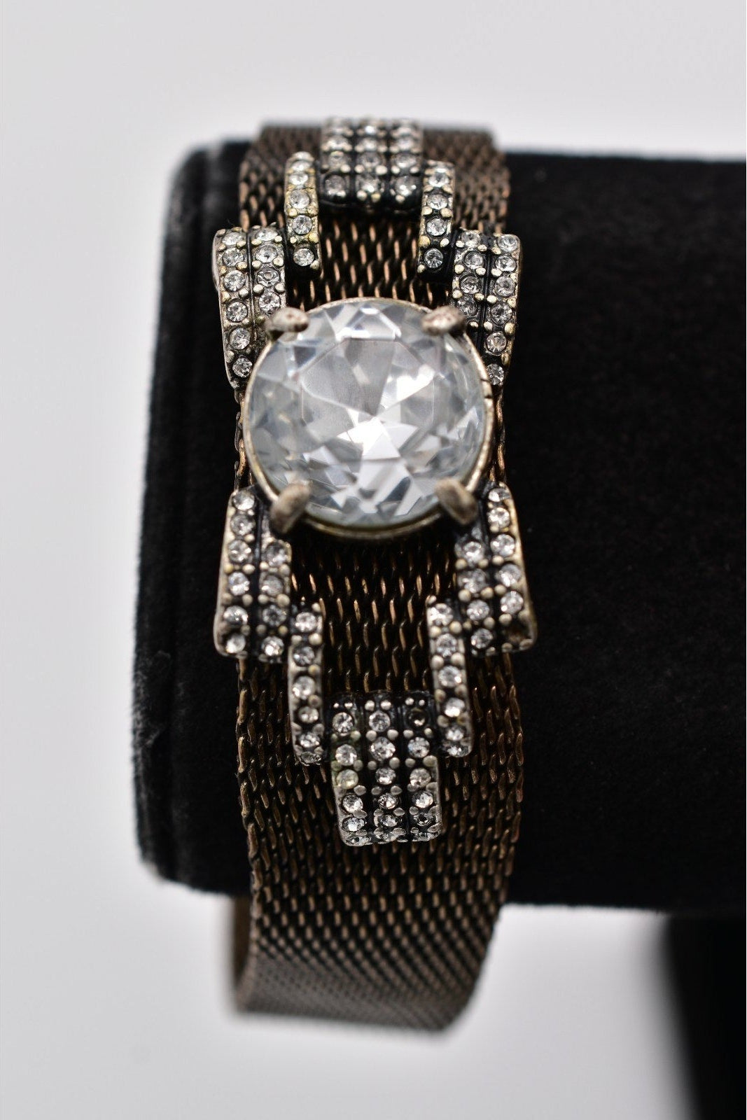 J.Crew Vintage Rhinestone Mesh Bracelet