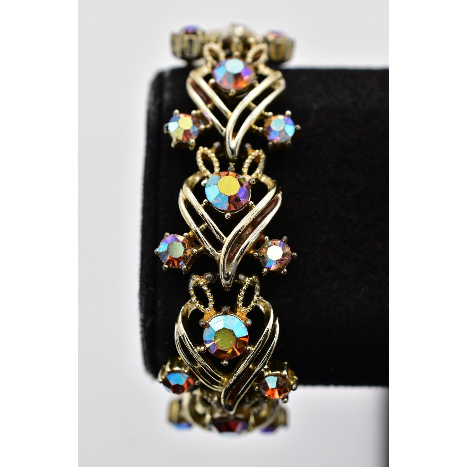 Coro Aurora Borealis Rhinestone Bracelet