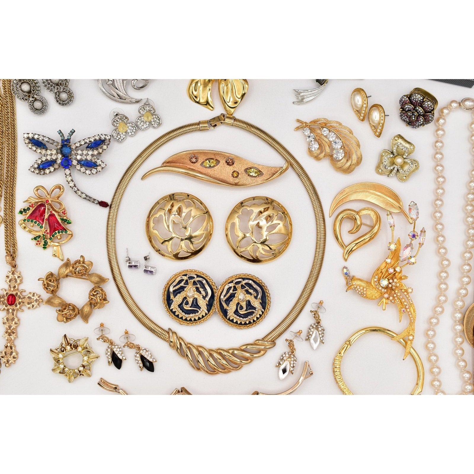 Vintage High End Jewelry Lot Givenchy Graziano AK Heidi Daus Trifari Napier J219