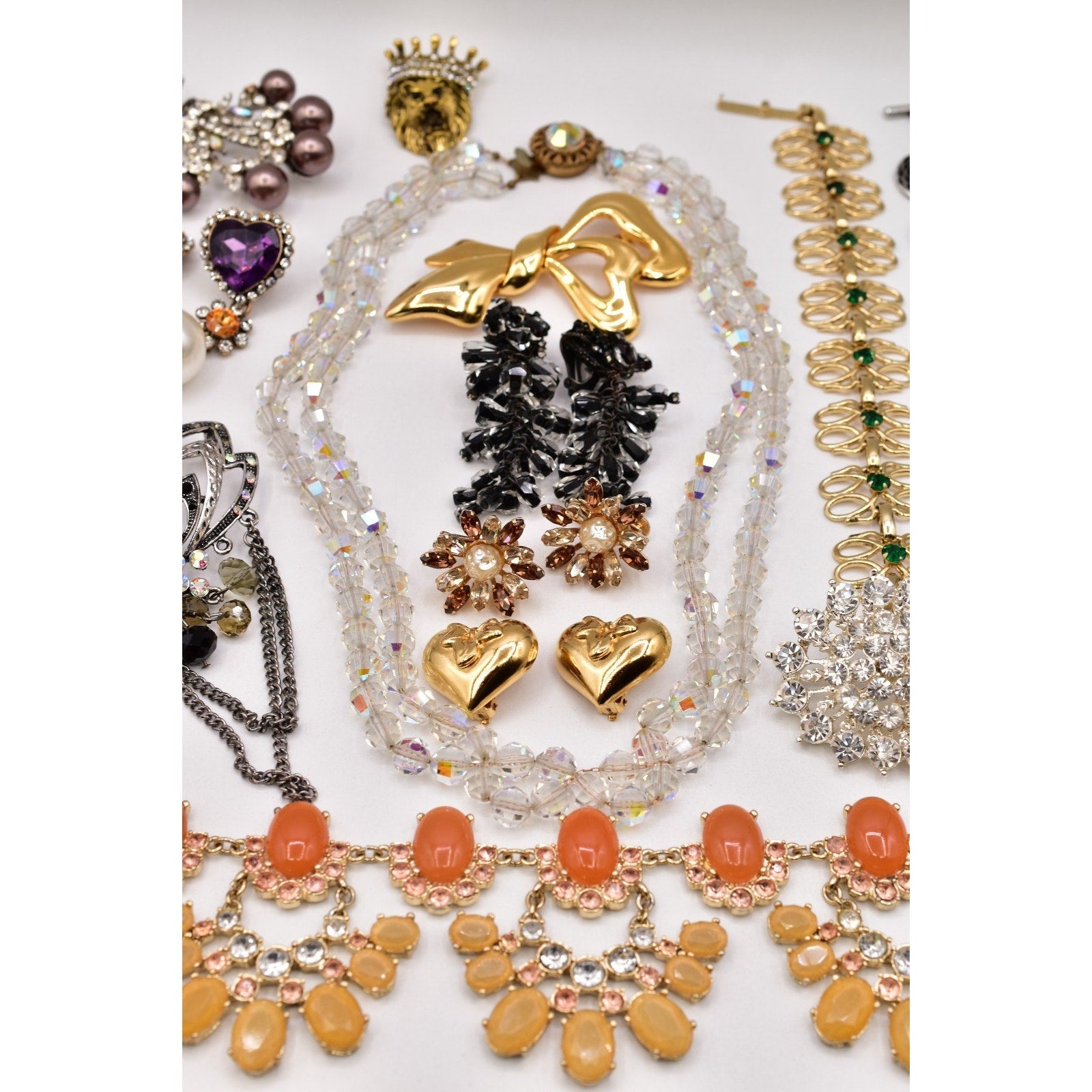 Vintage Jewelry Lot Givenchy Vendome Milor Monet Nina Ricci J.Crew Flores J225