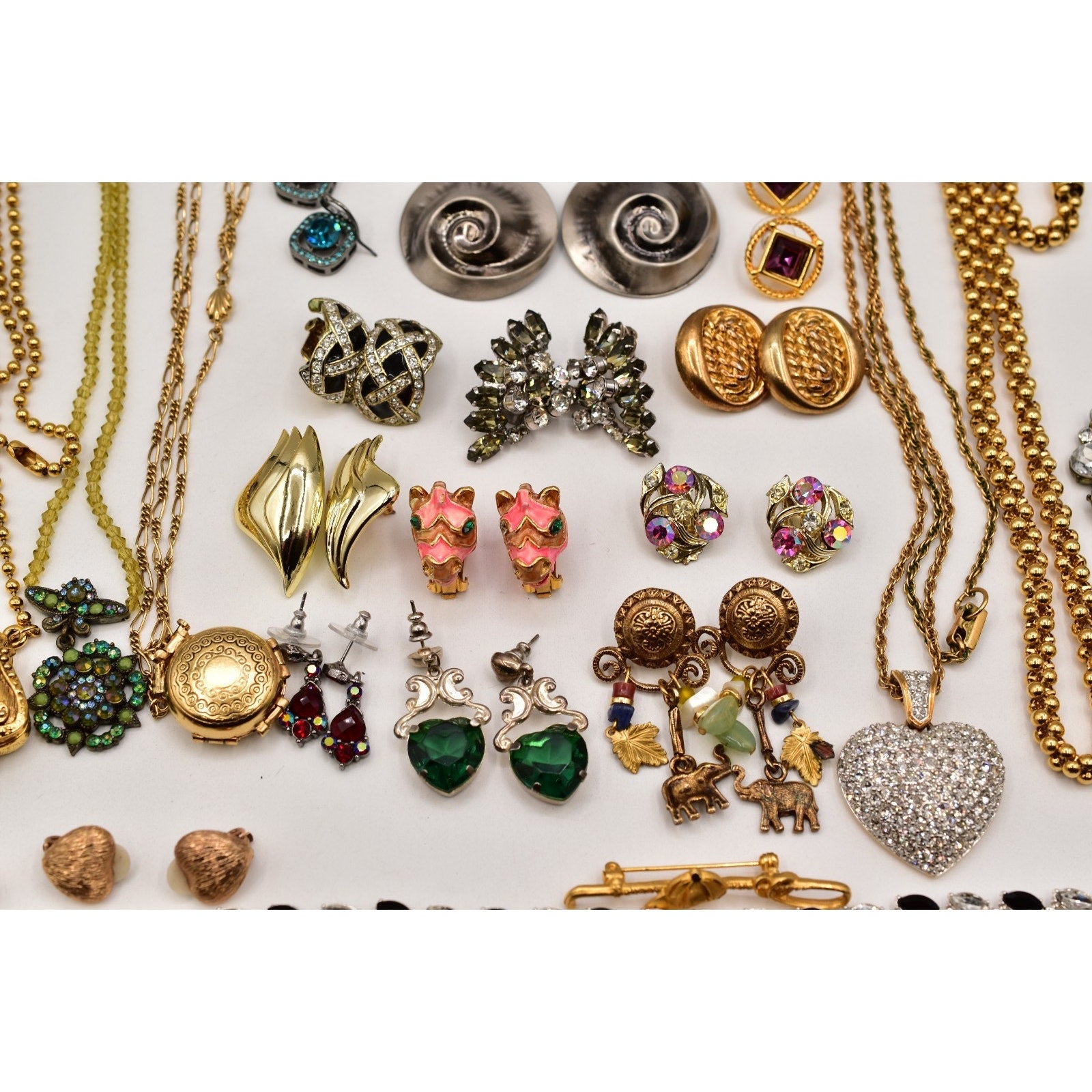 Vintage Designer Jewelry Lot Givenchy Coro Swarovski Kirks Monet JBK KJL Monet