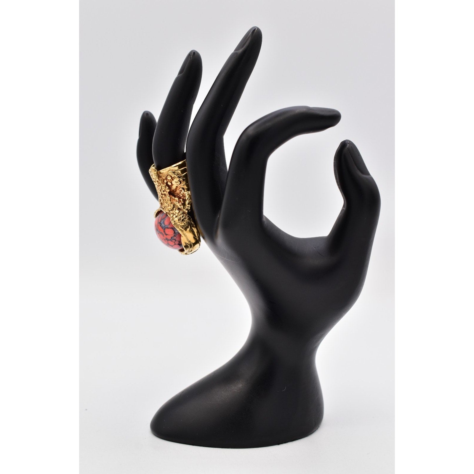 YSL Coral Arty Ovale Ring