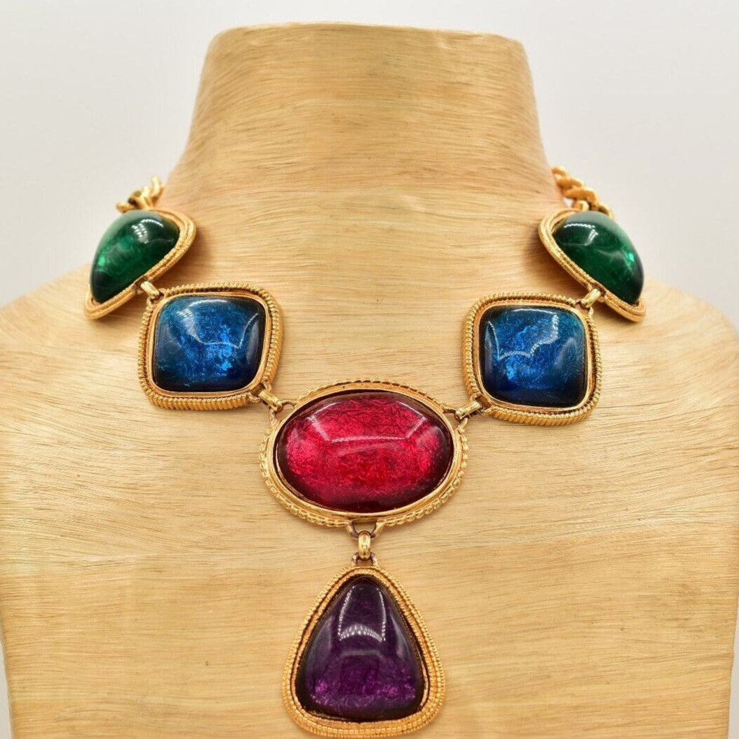 Kenneth Jay Lane Gripoix Collar Necklace